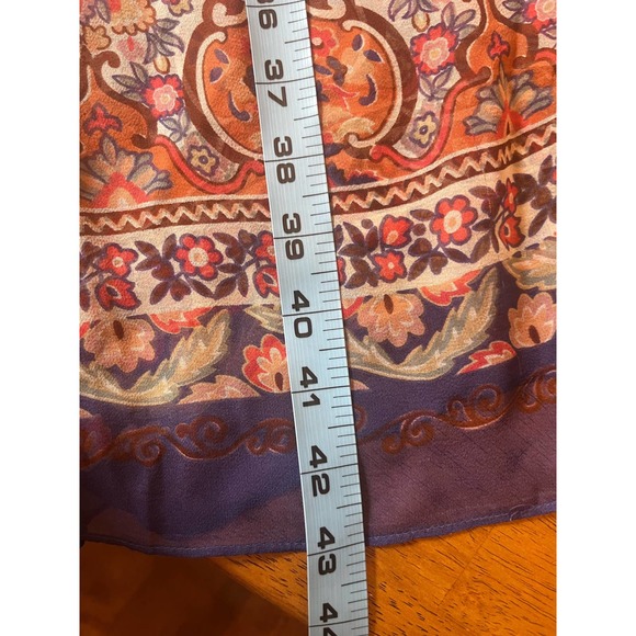 Boho Sheer Floral Dress Size 8 - Picture 9 of 11